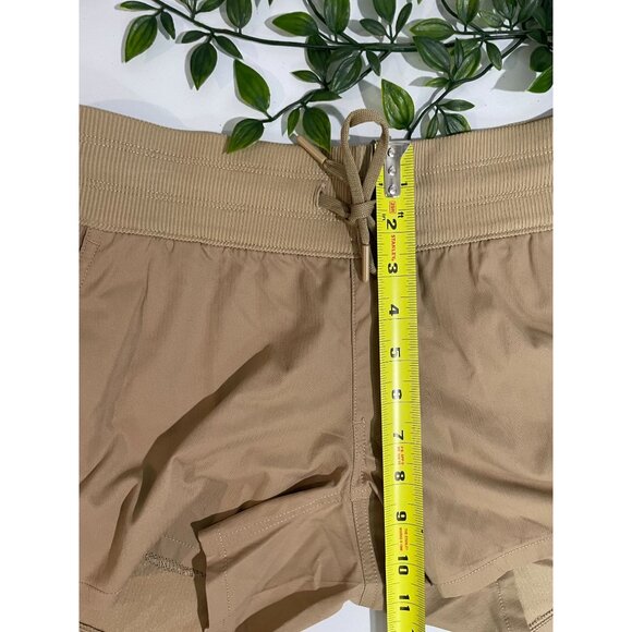 The North Face Womens Aphrodite Motion Shorts XS Kelp Tan FlashDry - Picture 11 of 15